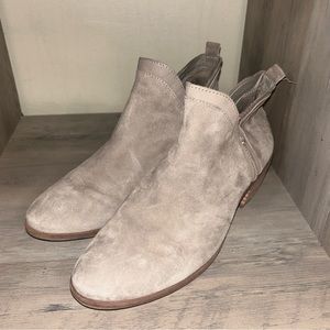 Sam Edelman Womens Suede Patrick Slip On Gray Ankle Booties sz 7.5
